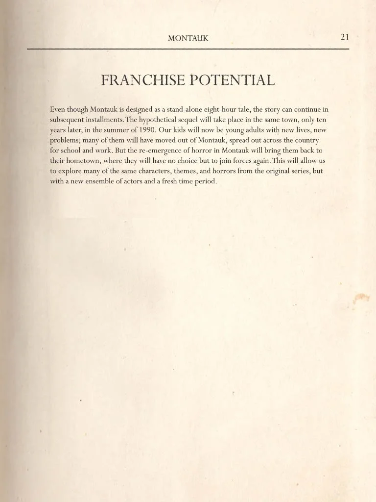 Stranger Things Series Bible Pitch Deck