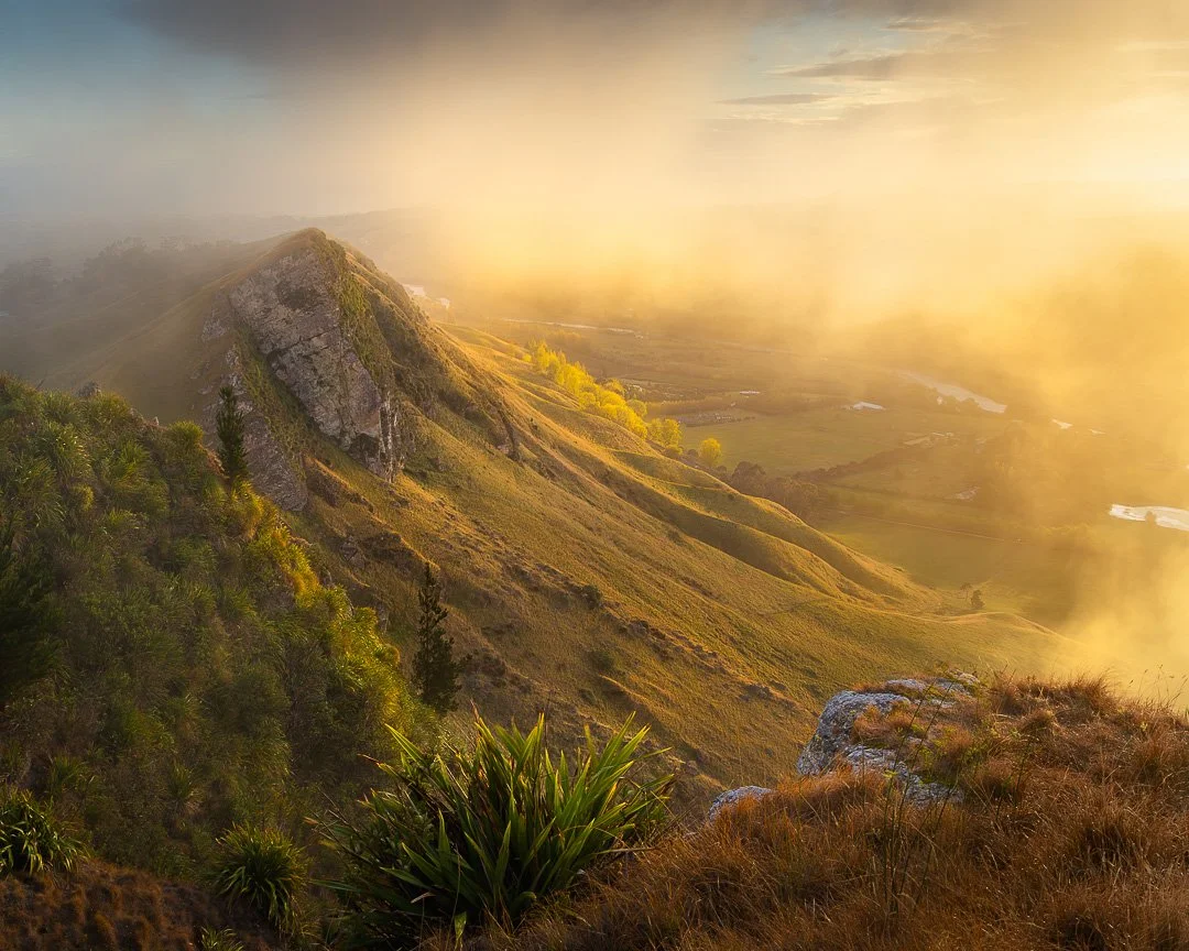 Last week on Te Mata Peak &mdash; and a reminder of why I love calling Hawke's Bay home. 🌿

Morning mist, golden light, and a ridge that never gets old. Moments like this remain rare, even after many visits.

Autumn is one of the most rewarding seas