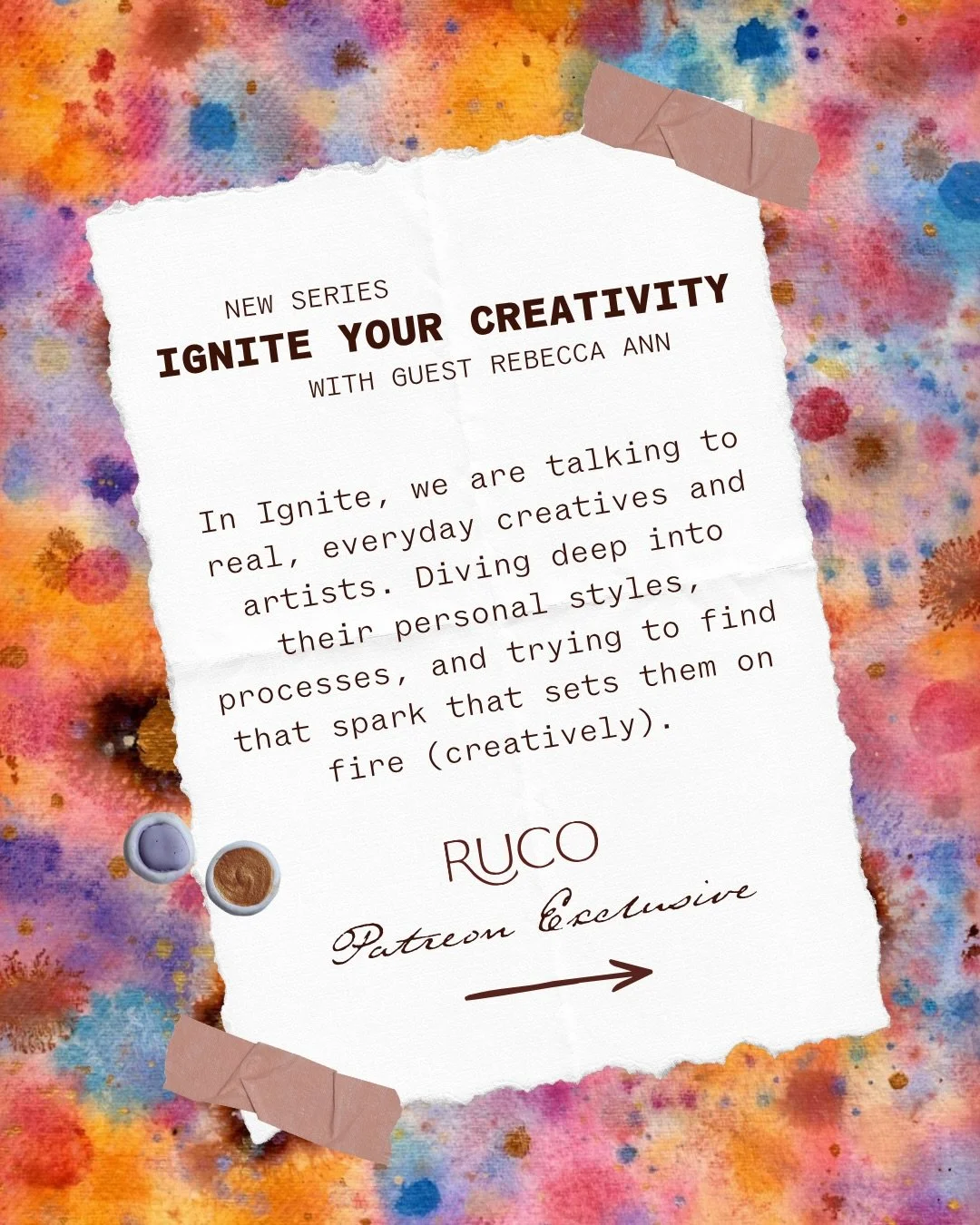 I&rsquo;ve had so much fun dreaming this series up and I&rsquo;m SO excited to finally have it live to share with you ✨✨✨

@paintedwithlovbybecc was so wonderful to have as my first guest, I really recommend going to check out her beautiful work. It&