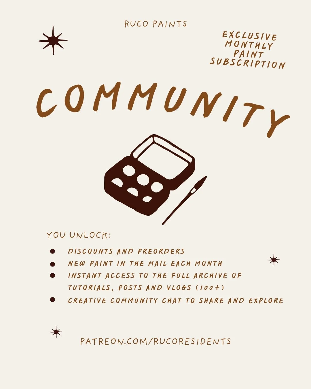 Of all the subscriptions you could have in 2026 this has gotta be the most wholesome and actually GOOD for you. A new paint in the mail each month with a love note and some pretty little surprises?! Something that just asks you to sit down with prese