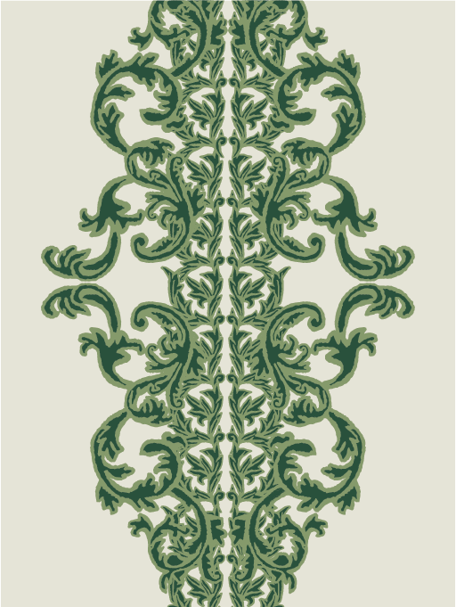 Baroque Scroll - Sage