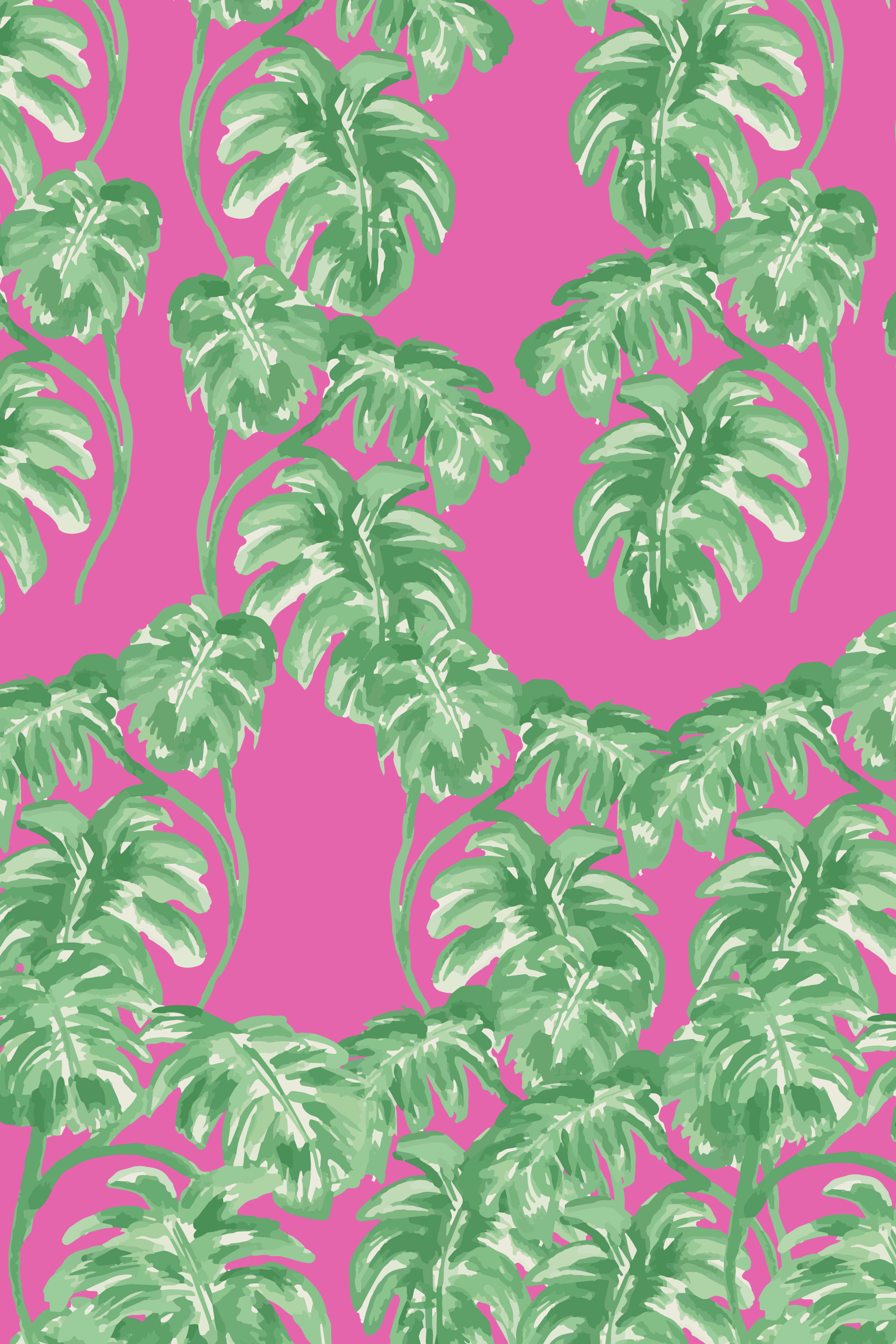 Tropical-palms-hot-hot-pink