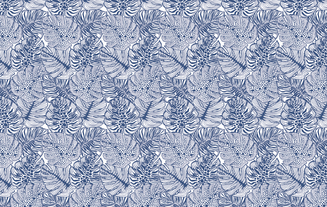 Jungle Palm Navy