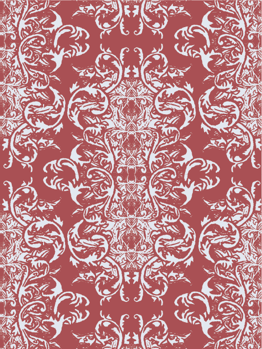 Baroque Ornate - Dusty Red