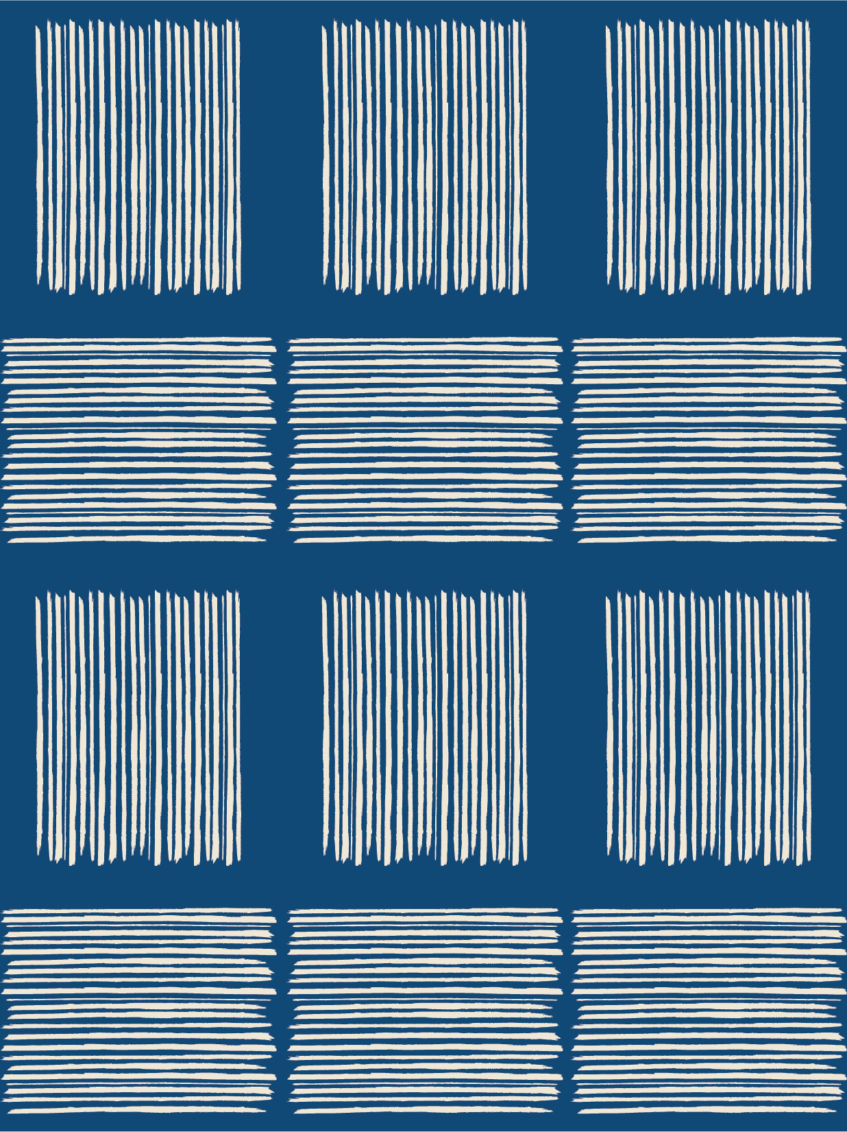 Cross Hatch Checker - Blue