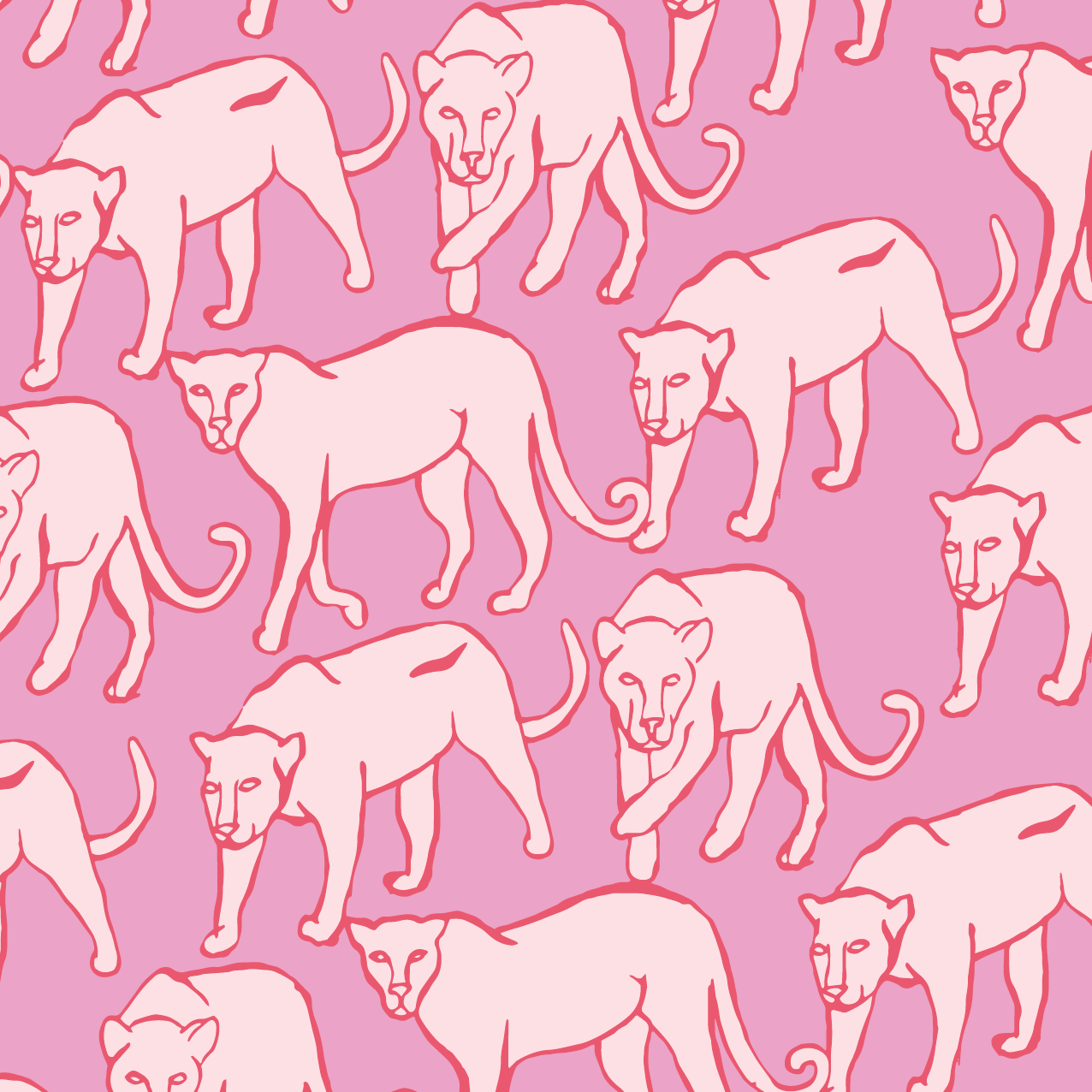 Leopard Prowl - Pink Fondant