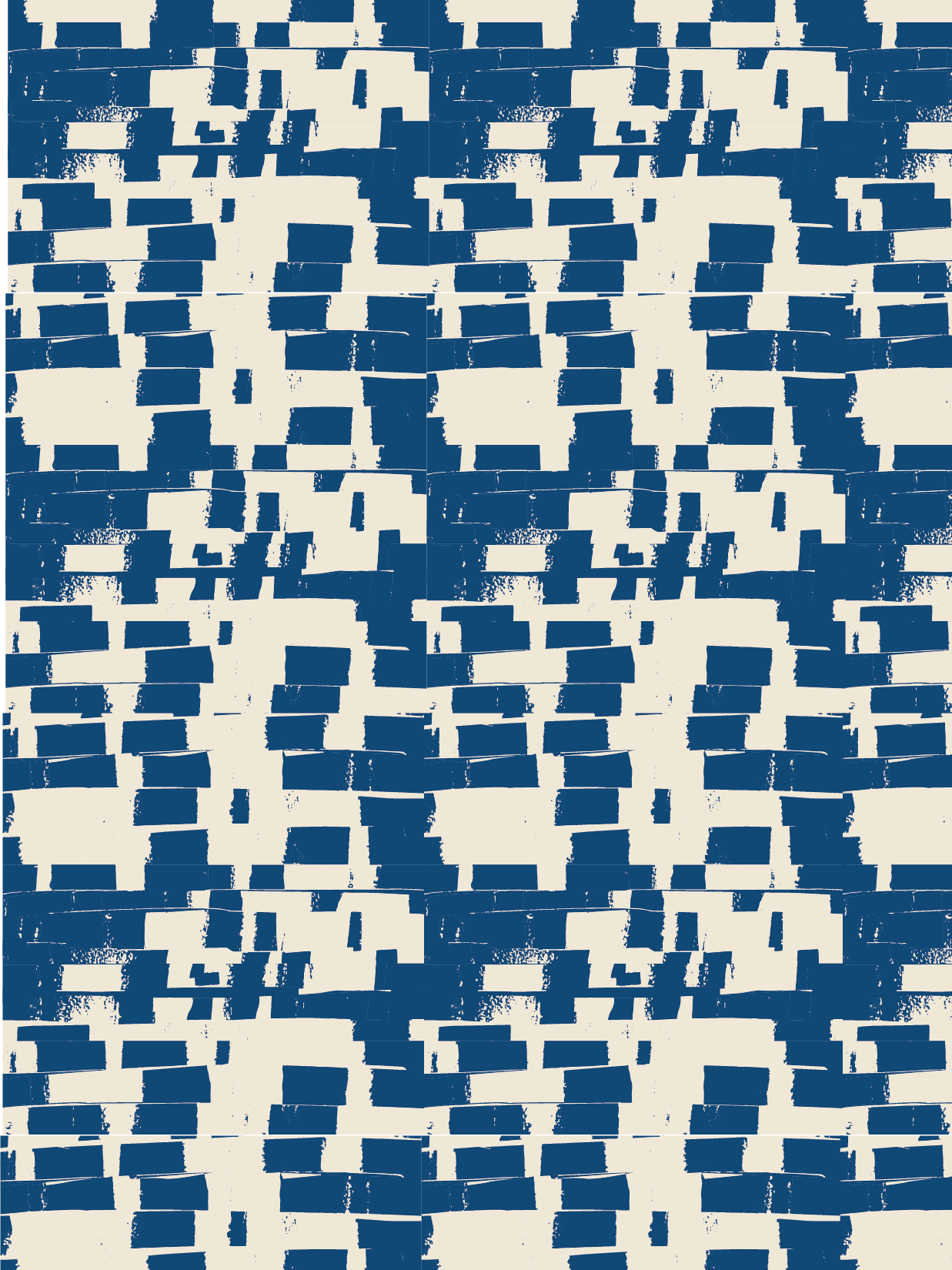 Cross Hatch Brick - Deep Blue