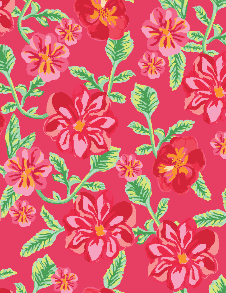 Rasberry Floral