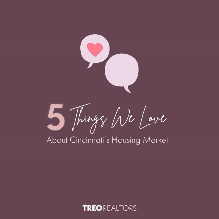 5 Reasons why we&rsquo;re head over heels for Cincinnati&rsquo;s Real Estate game. ❤️🌆 
#cincinnatirealestate #cincyhomes