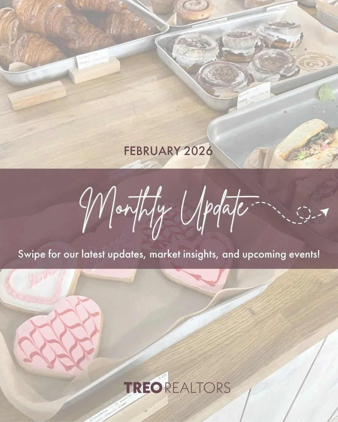 February at a glance ❤️

TREO updates, local market snapshot, and the best things happening around Cincinnati this month! 

Want our full roundup of local insights? 👉🏻 Comment "winter" and we'll share it with you!

#teamtreorealtors #cinc