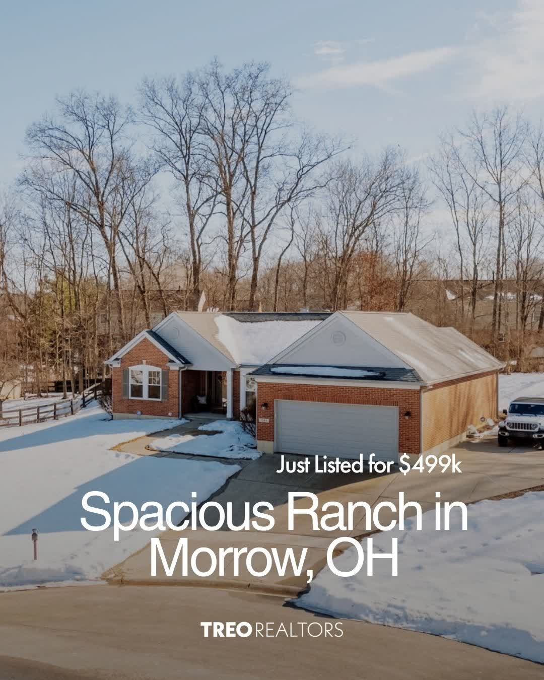 Meet our newest listing | 1065 Dunstan Ct, Morrow OH

✅ One-story ease
✅ Open, airy spaces
✅ Covered patio with wooded views
✅ Little Miami School District

Want a closer look at this move-in ready ranch? DM us to book your private tour! 
#teamtreore
