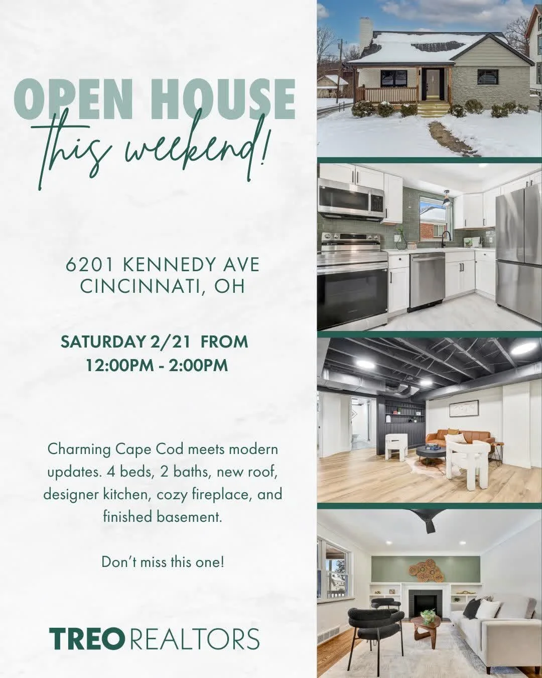 Thoughtfully updated from top to bottom with room to live, host, and grow. 🏡 Designer kitchen, cozy fireplace, finished basement, and a great location!

Stop by @sarachappell86 Open House this weekend and see it for yourself! 
🗓️ Saturday, February