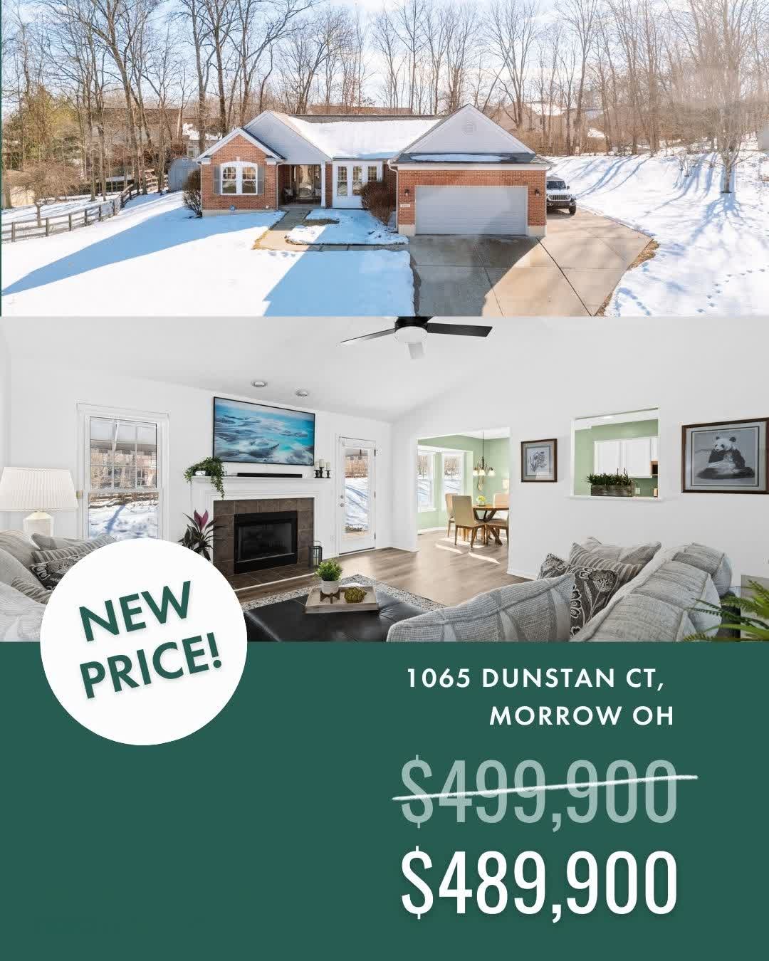 🏡 New Price! $489,900

3+ beds, 3 baths, vaulted ceilings, cozy fireplace &amp; 1-story living in Little Miami Schools! Walk out to a level yard &amp; covered patio, perfect for entertaining or relaxing. 🌿

Move-in ready with fresh updates, schedul