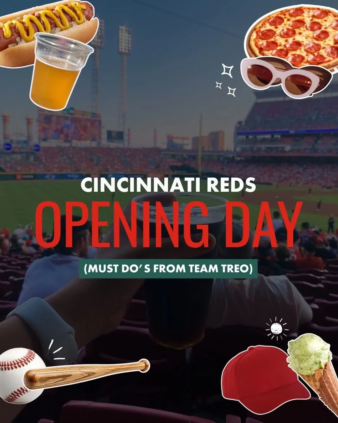 Consider this your reminder: Opening Day is basically a Cincinnati holiday! ⚾️

We've rounded up everything you need to celebrate&mdash;downtown events, parade day energy, and what's new at the ballpark.

Share this with your Opening Day crew 🙌🏻

#