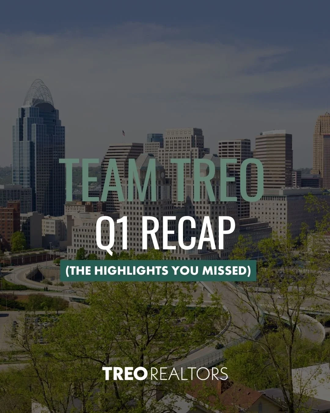 Q1 had a little bit of everything... 

@mikerealtorlife earned his KY Real Estate license 🏡
@alyssaincincy was featured in Real Producers and Cincinnati Magazine 📸
@samsellscolumbus is keeping up her momentum &amp; leading the team in Q1 closings. 