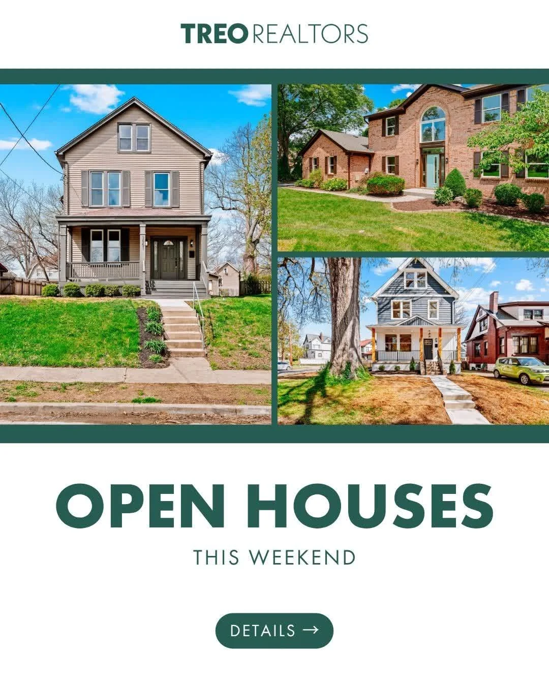 Don't miss these Open Houses this weekend!

3 Great homes in premium neighborhoods offering all the charm AND all the updates!

📍6441 Euclid Ave, Madeira - 4/12, 3 - 4 PM
📍3951 Spencer Ave, Norwood - 4/12, 12 - 1:30 PM
📍2502 Marsh Ave, Norwood - 4