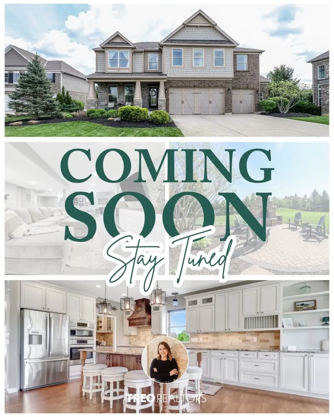 We just found your dream home...and it't about to hit the market! 👀
5 beds. 4.5 baths. TPC River's Bend community. ⛳️

Think hardwood floors, a true gourmet kitchen with butler's pantry + wine cooler, and a covered back porch with a fireplace overlo