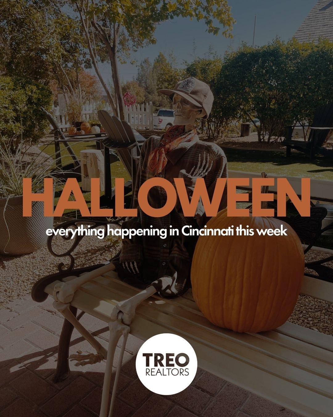 The only thing scarier than a haunted house? Not having Halloween plans. 👻 

We rounded up the best of Cincinnati this week, from pumpkin trails to trick-or-treat hours. Save it for later. 

(And if you&rsquo;re house hunting, we promise ours aren&r
