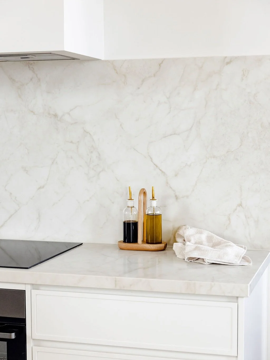 Originally specified with an engineered stone top, but during the reselection process, I discovered this beautiful porcelain surface from Caesarstone, and it turned out to be the perfect fit for the Lake House kitchen.⁠
⁠
Caesarstone &lsquo;Marbannov