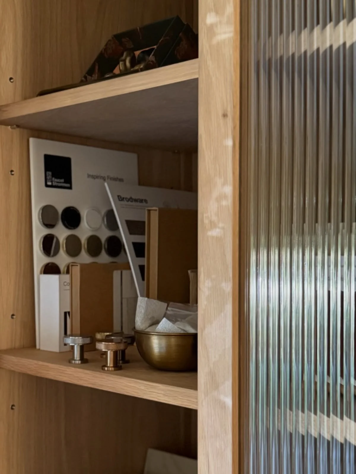 My version of procrastination: colour chips, hardware, and a materials shelf that finally makes sense again.

A gentle reset before the end-of-year rush &mdash; clearing space for fresh ideas, calmer thinking, and the last round of beautiful projects