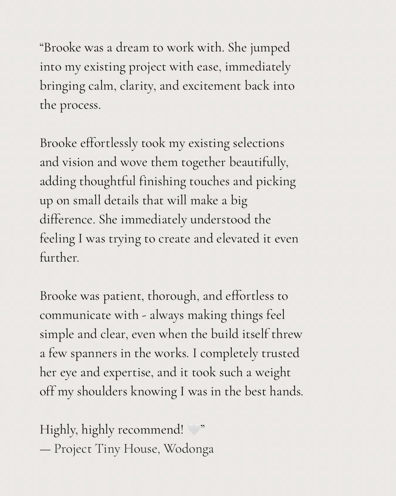 Kind words from a beautiful client 🙌🏻

Sometimes all you need is a little help in the right direction for everything to fall into place.
