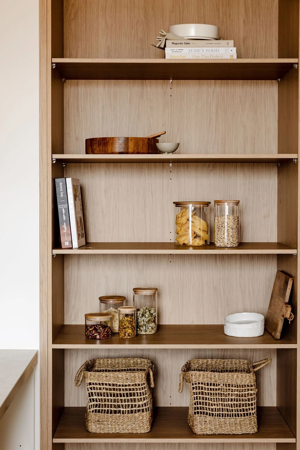 Neutral Oak Timber Pantry Design