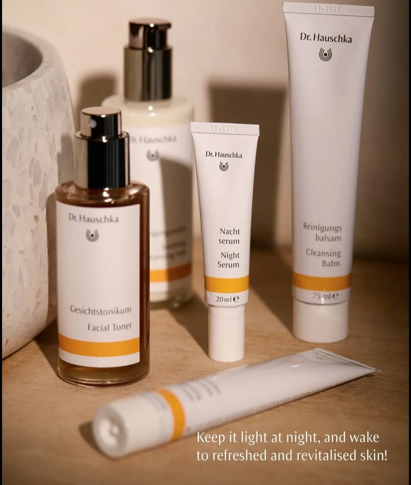 Dr. Hauschka Night Serum formulation is based on blossoms and fruit of organic rose apples.

Elevate your beauty routine using Dr. Hauschka formulations created using the highest quality natural and organic ingredients.

Free shipping and 10% discoun