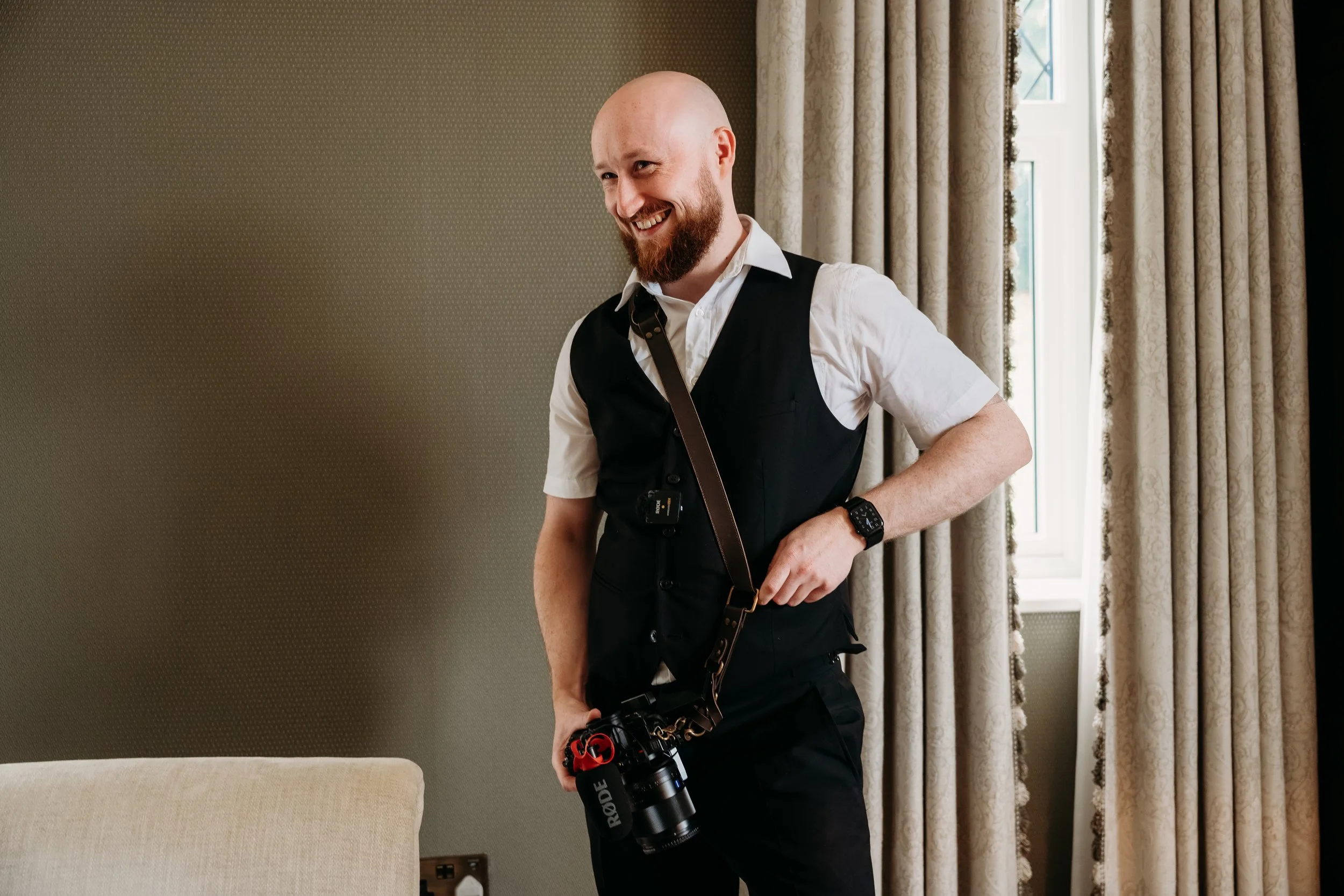 Wedding Film-maker Daragh Twomey, from DT Wedding Films Working in Adare Manor