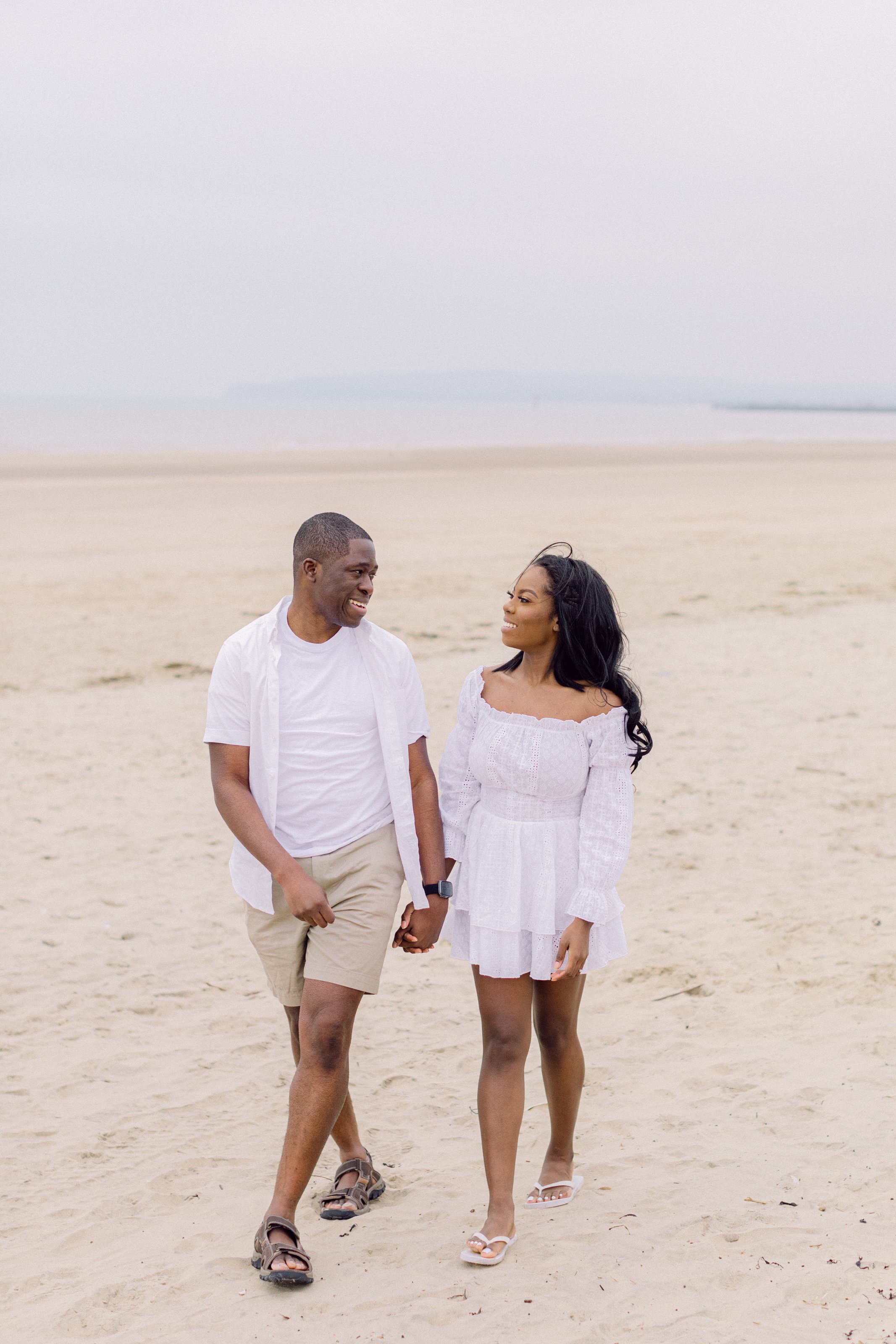  Sussex wedding photographer engagement shoot at camber sands 