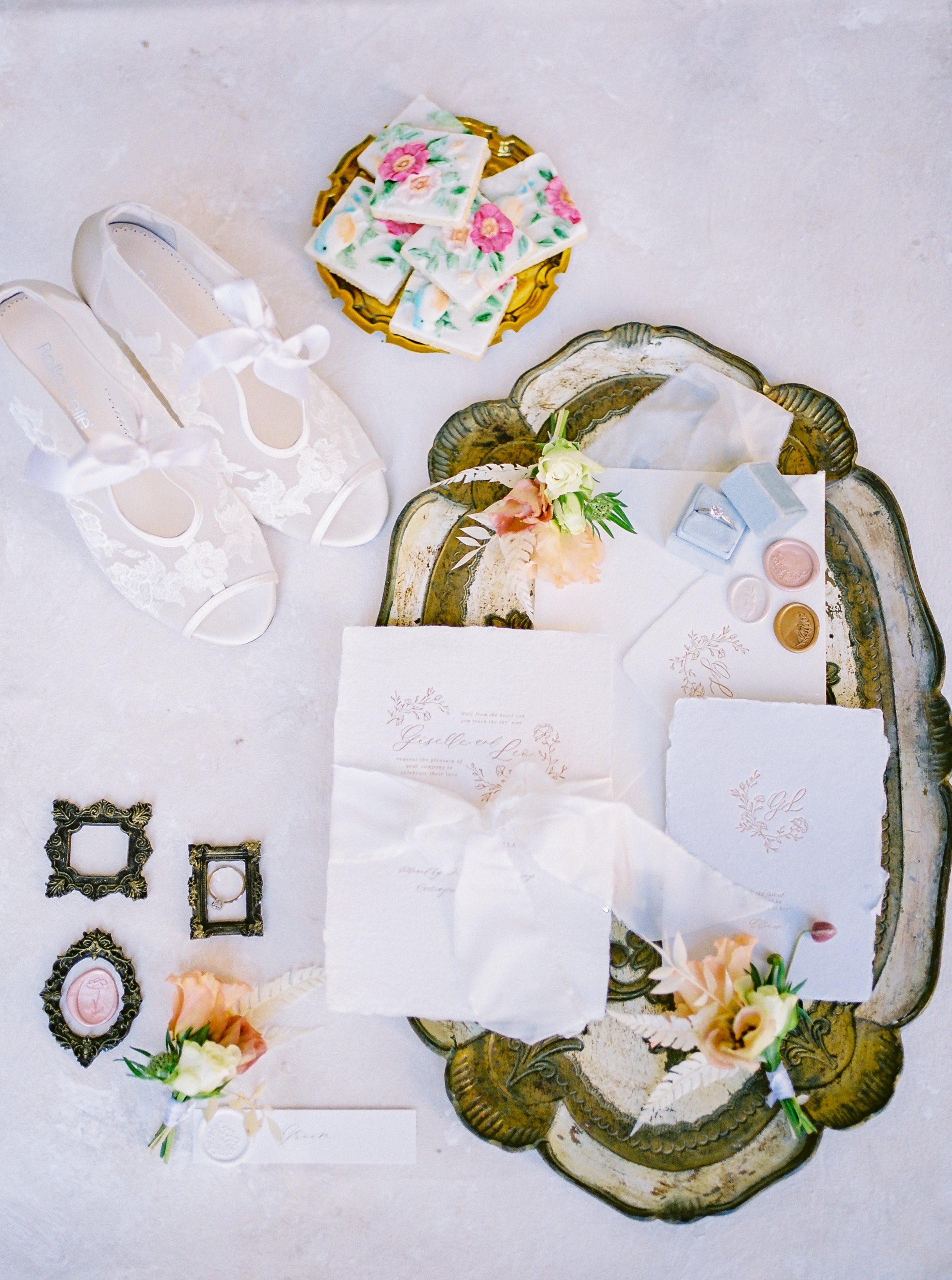  Compton Verne wedding photography wedding flatlay 