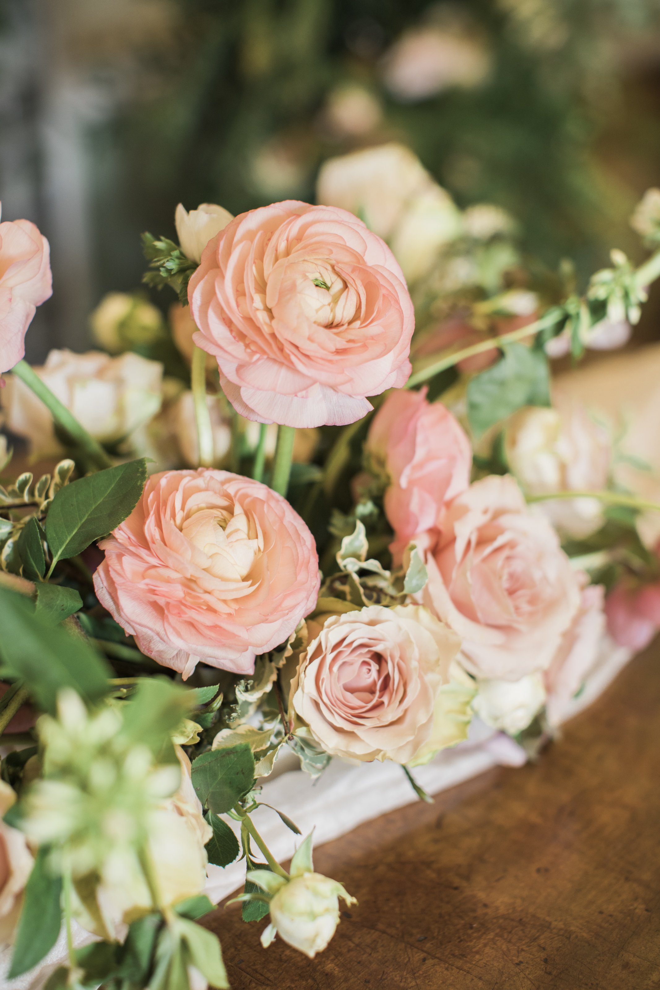  Wedding flowers at Bradbourne House wedding photography 