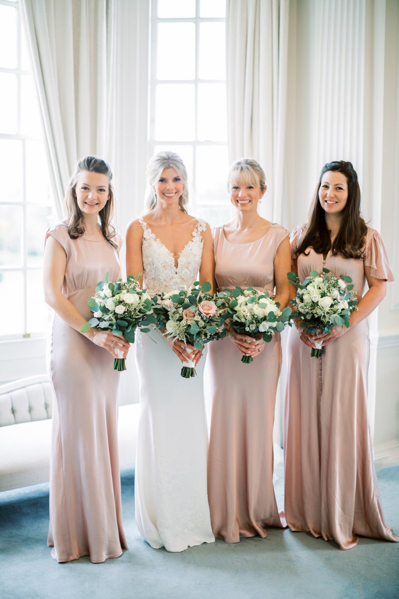 Bride and Bridesmaids at Hedsor House