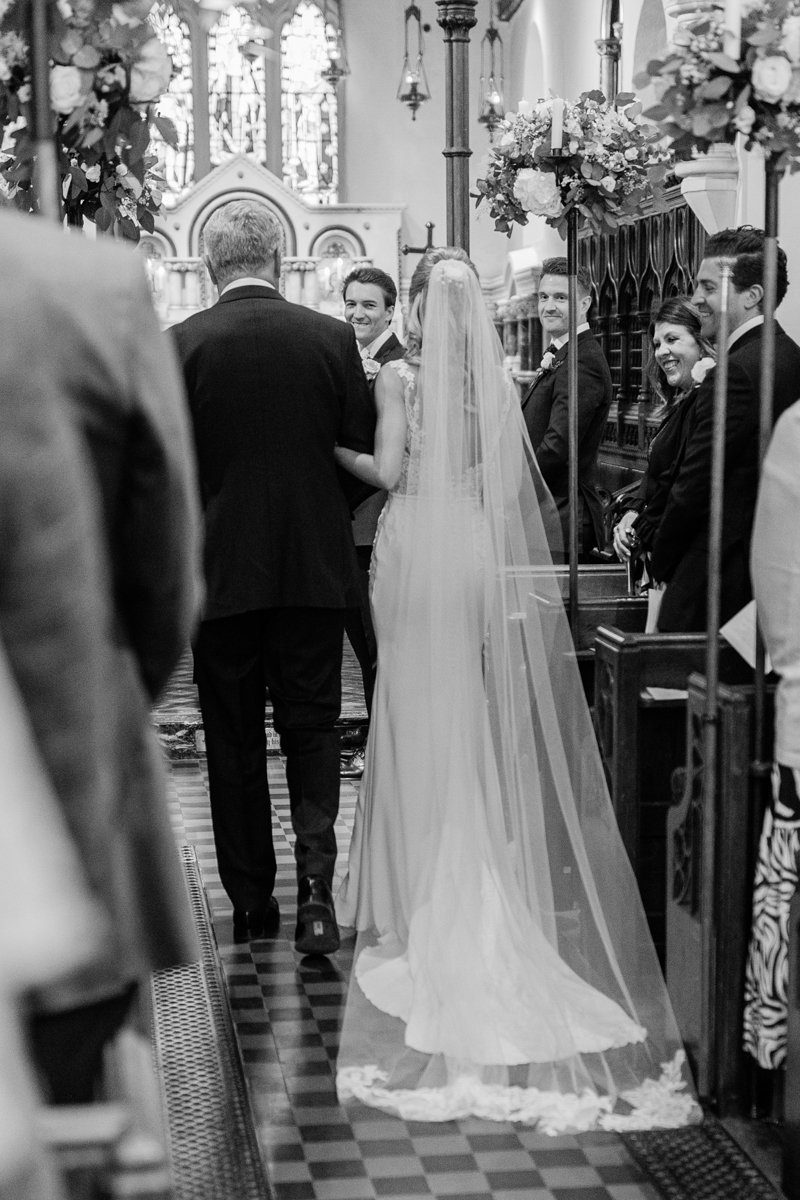 Wedding ceremony in St Nicholas Church Hedsor