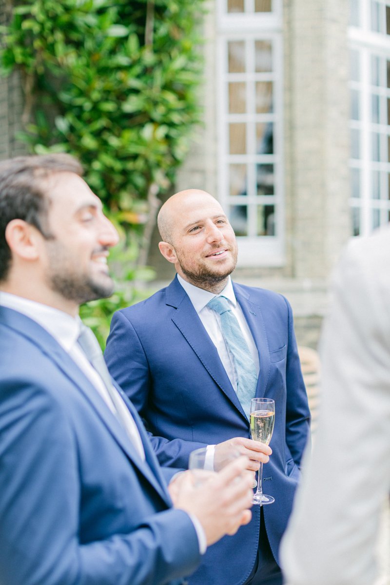 Guests talking outside Hedsor House