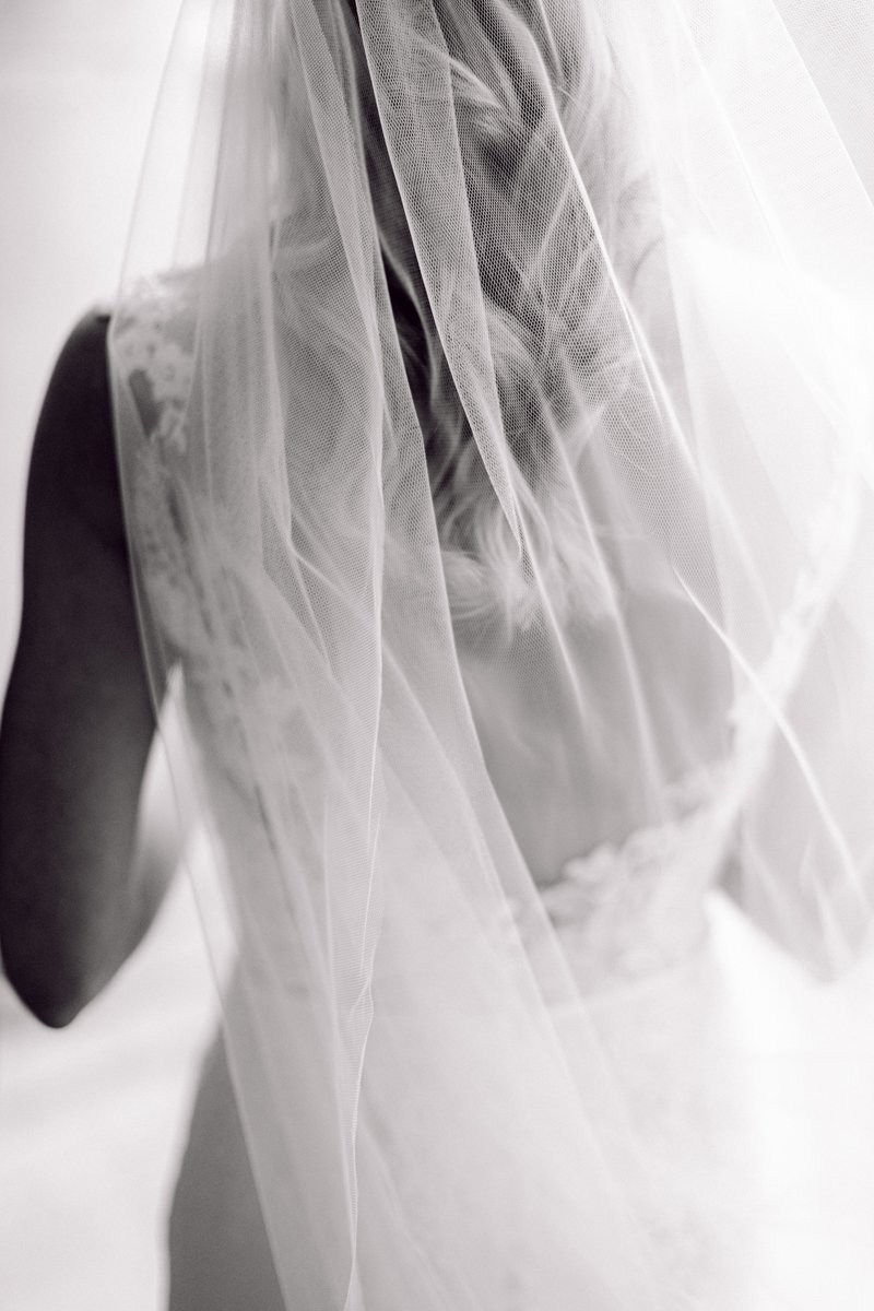 Bride veil details