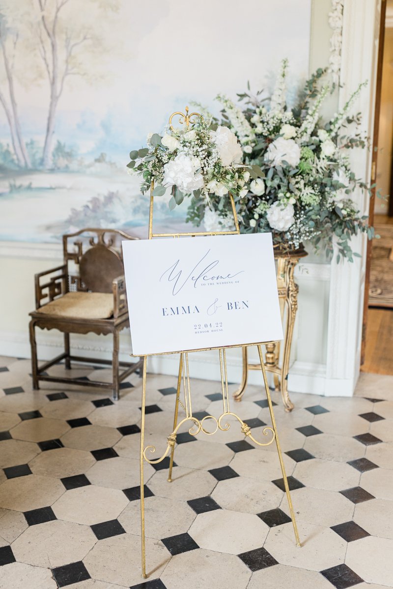 Wedding details in Hedsor House