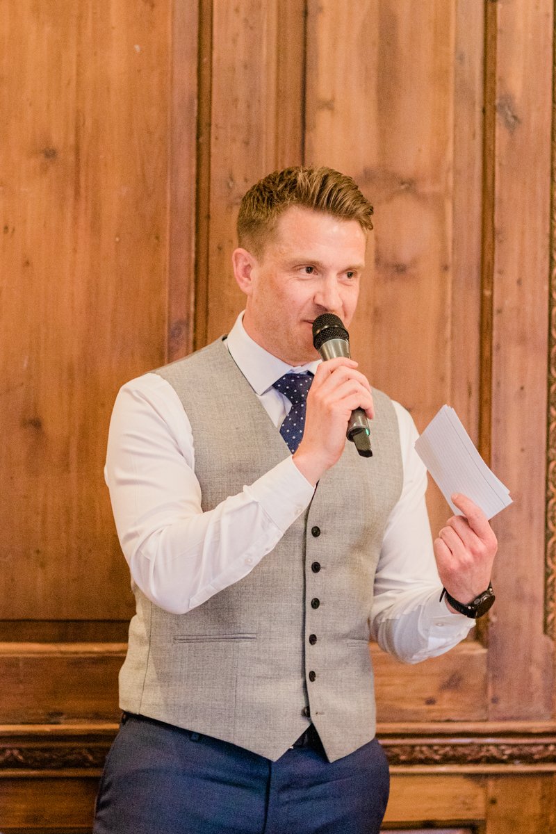 Wedding speeches at Hedsor House