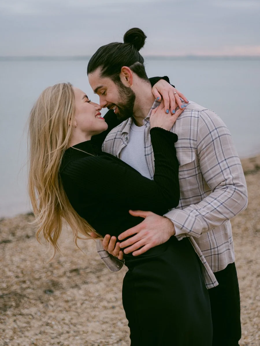 Couples at Southend-on-Sea Essex engagement photography shoot