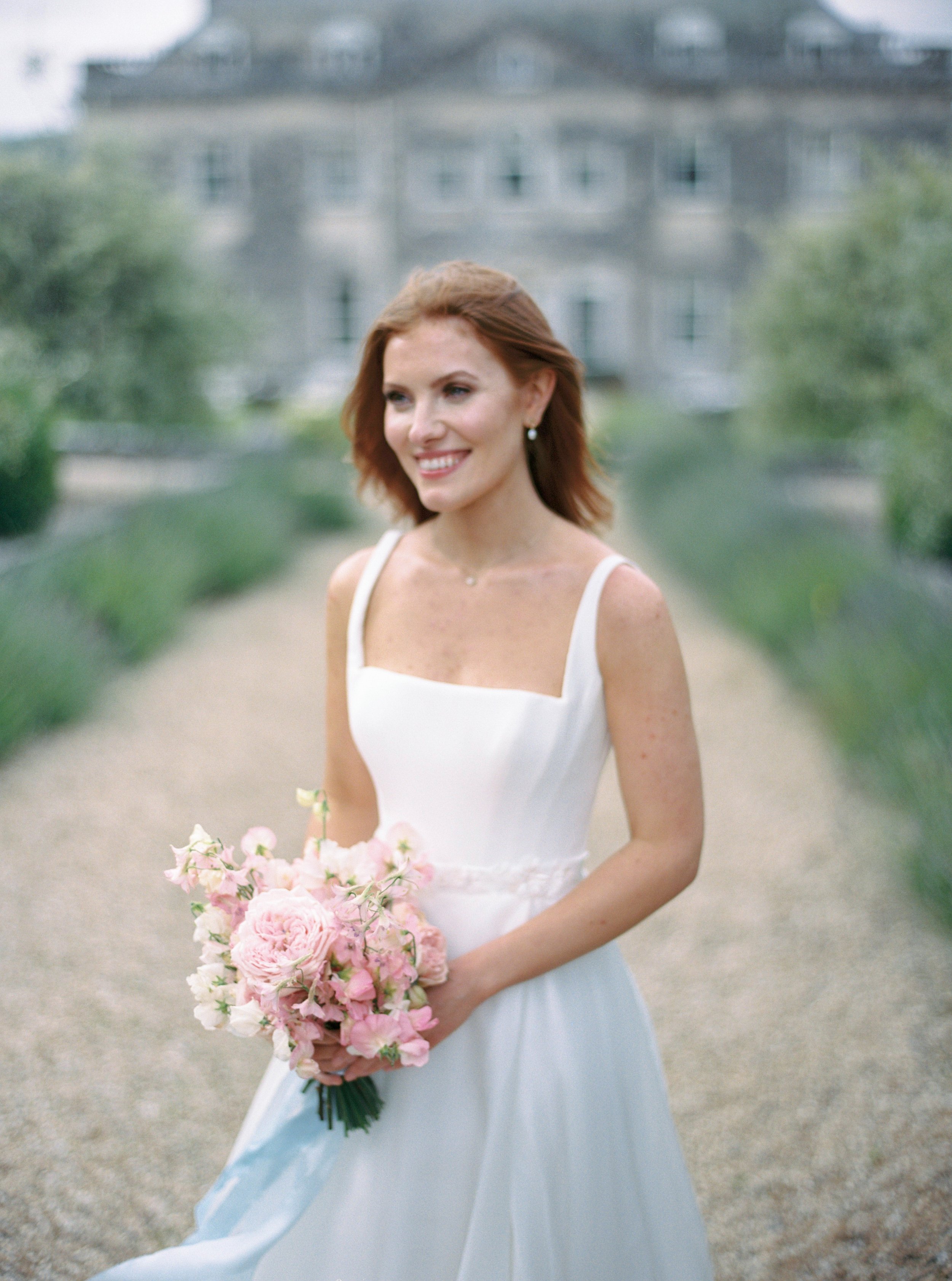  Bride portrait in the grounds of Came House 