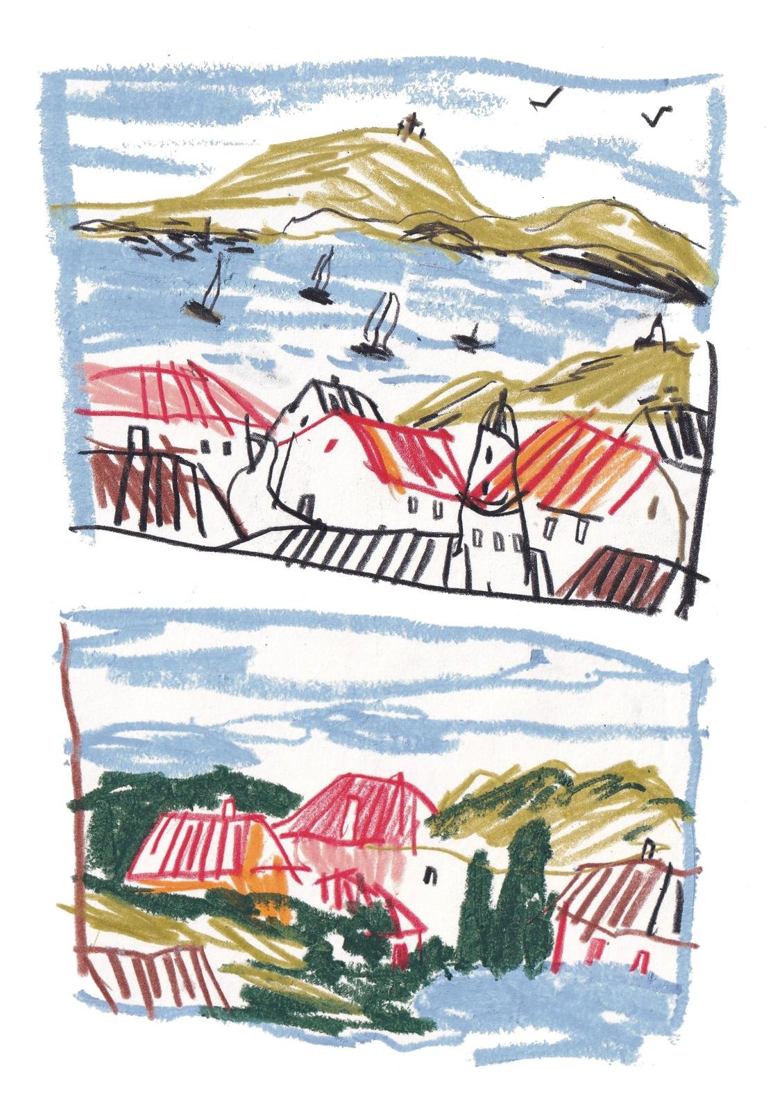 Coastal Town — Art Print