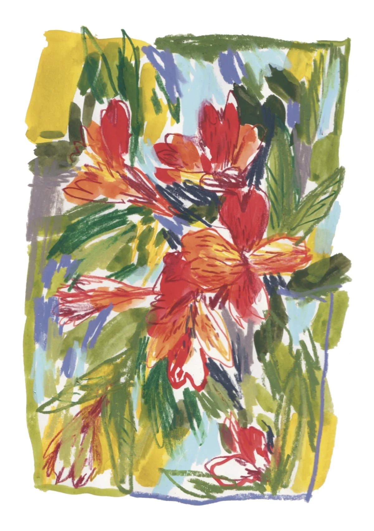 Red Flowers — Art Print