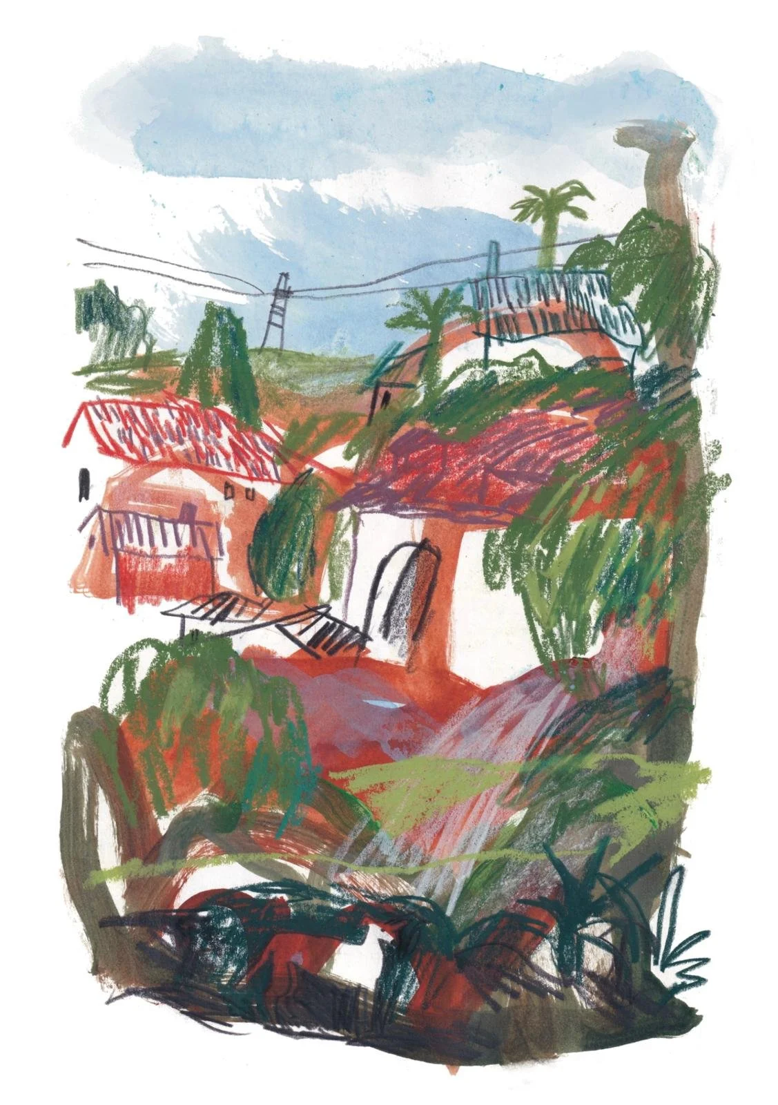 On the Way to Valencia — Art Print