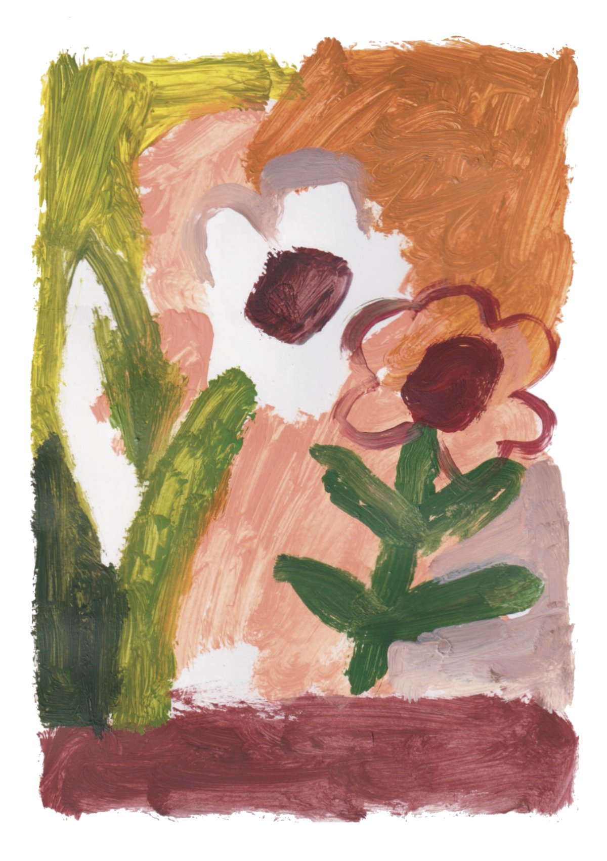 Acrylic Flower I — Art Print