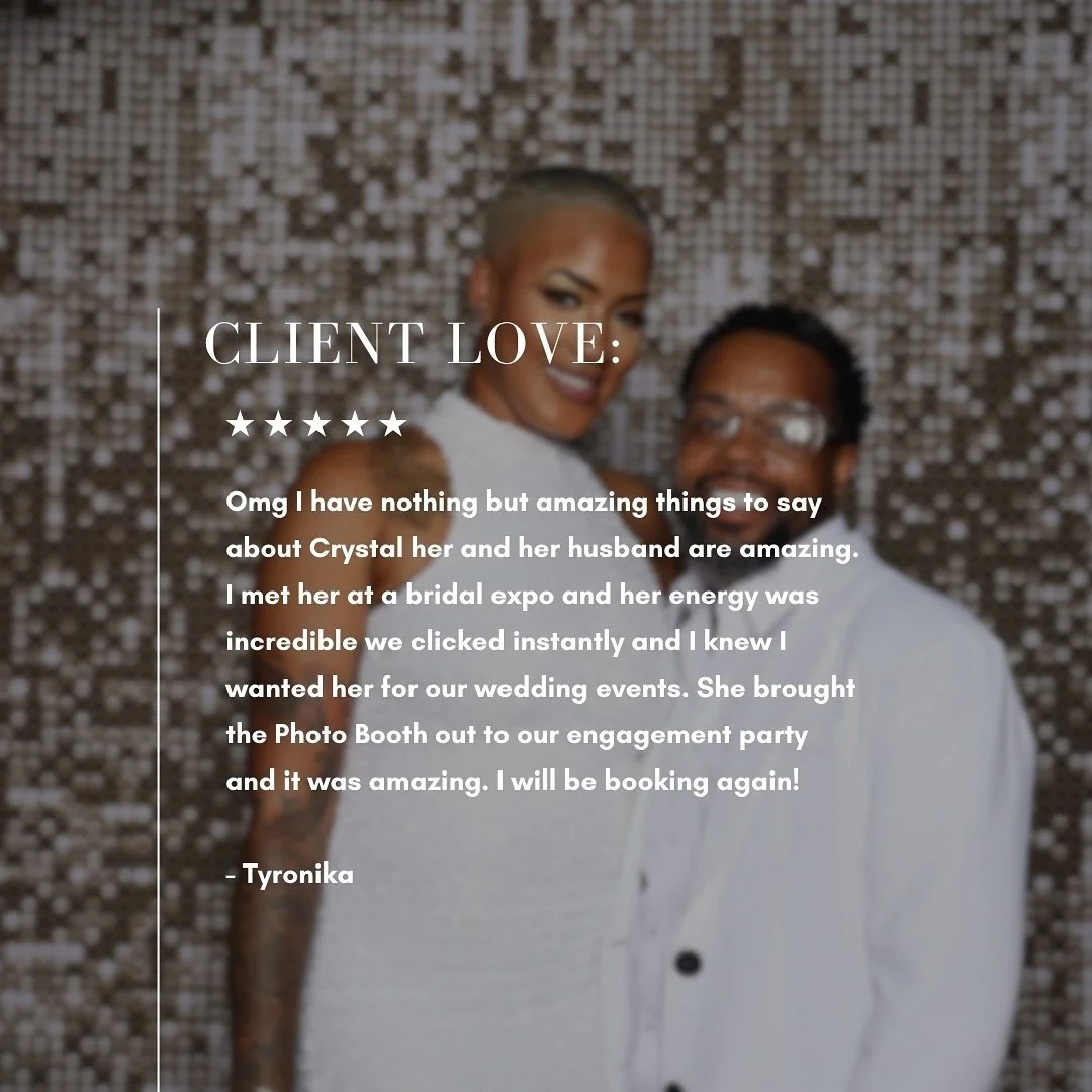 Thank you for the incredible review! We&rsquo;re thrilled to hear that our Photo Booth added a special touch to your engagement party. Meeting you at the bridal expo was such a highlight, and we&rsquo;re so happy we clicked instantly! We can&rsquo;t 