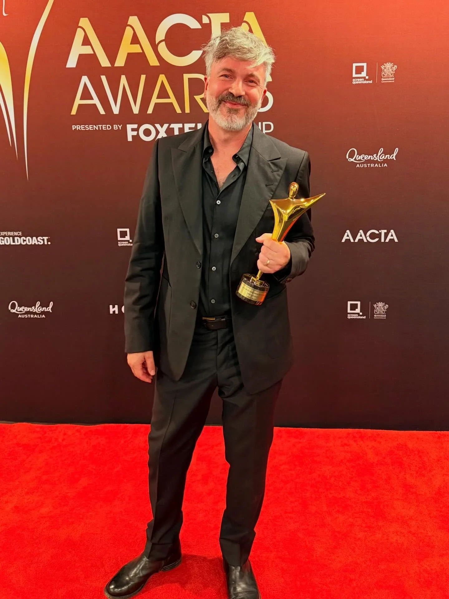 What a wild few days on the Gold Coast for the AACTA awards. Thank you @aacta and the film community. Winning best Original Score in Film for Bring Her Back - what a total buzz! 
@bringherbackmovie @first_artists_management