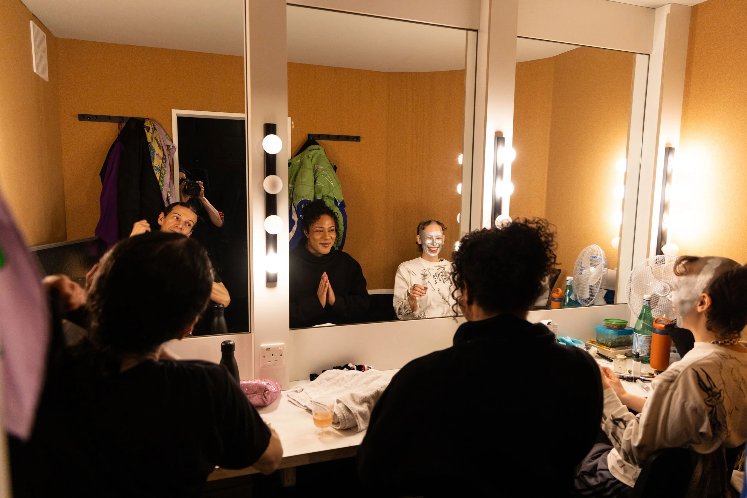 L-R Nando Messias, Travis Alabanza and Wet Mess