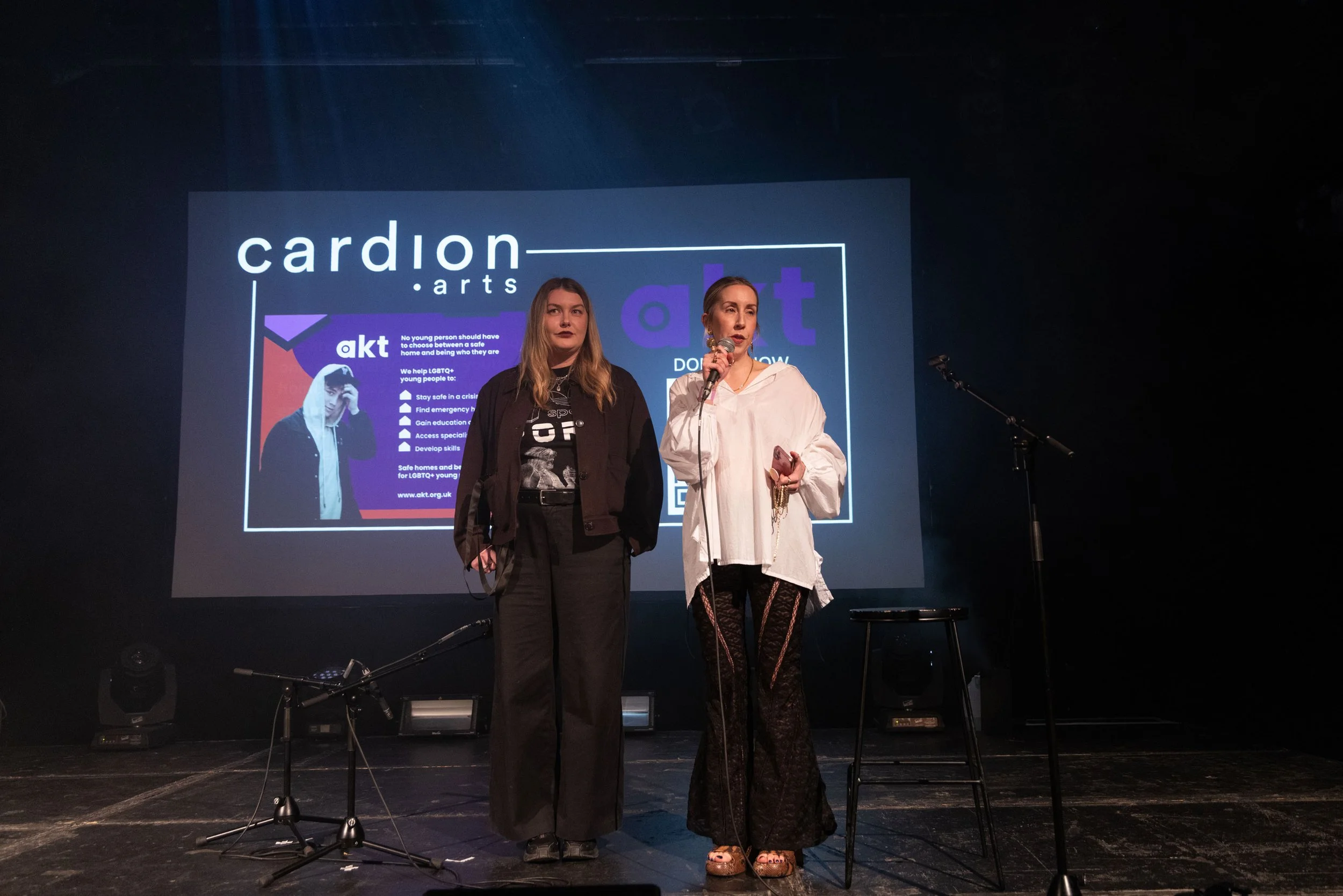 L-R Curators Katie Della-Vale and Gemma Rolls-Bentley