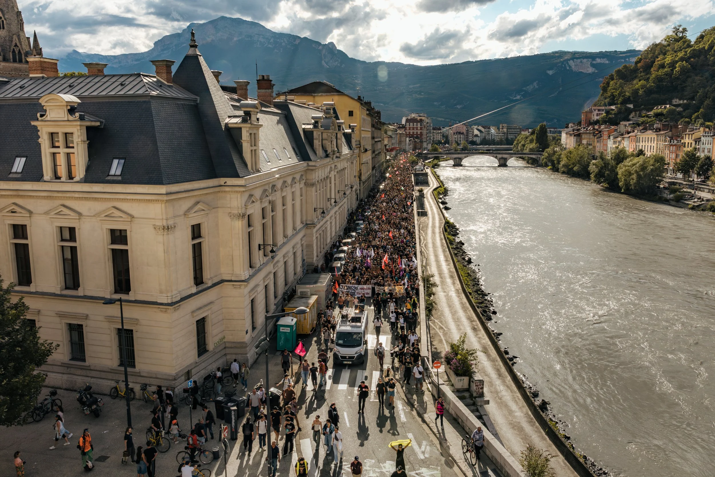 Mouvement "Bloquons tout", le 10 septembre 2025 à Grenoble