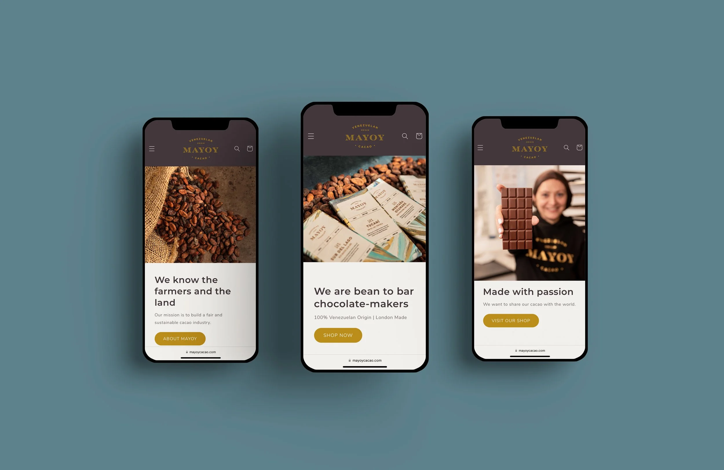 Mayoy Cacao — branding and design for award-winning, bean-to-bar chocolate makers.