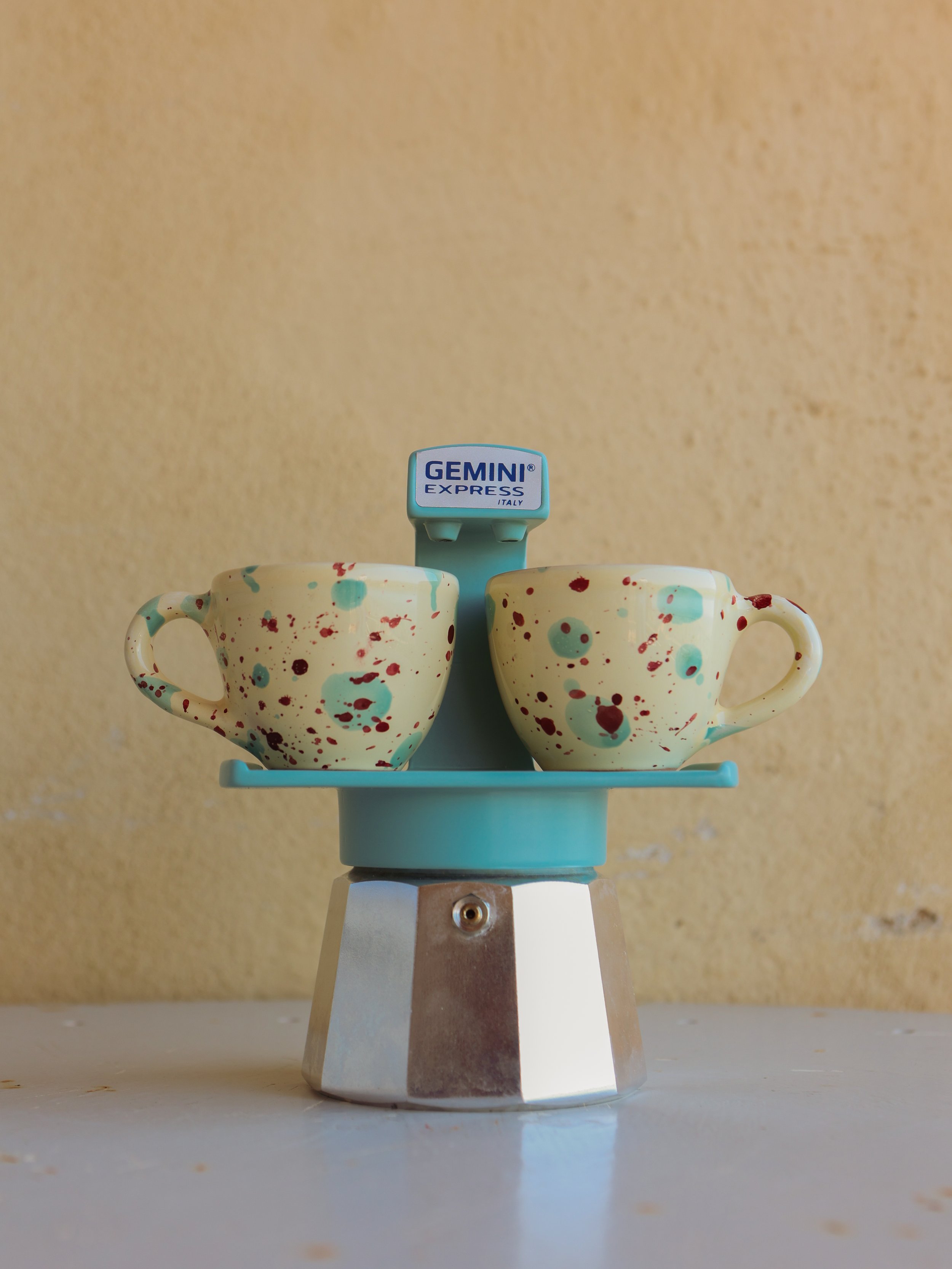 Ivo Angel handmade Italian ceramic espresso coffee cups